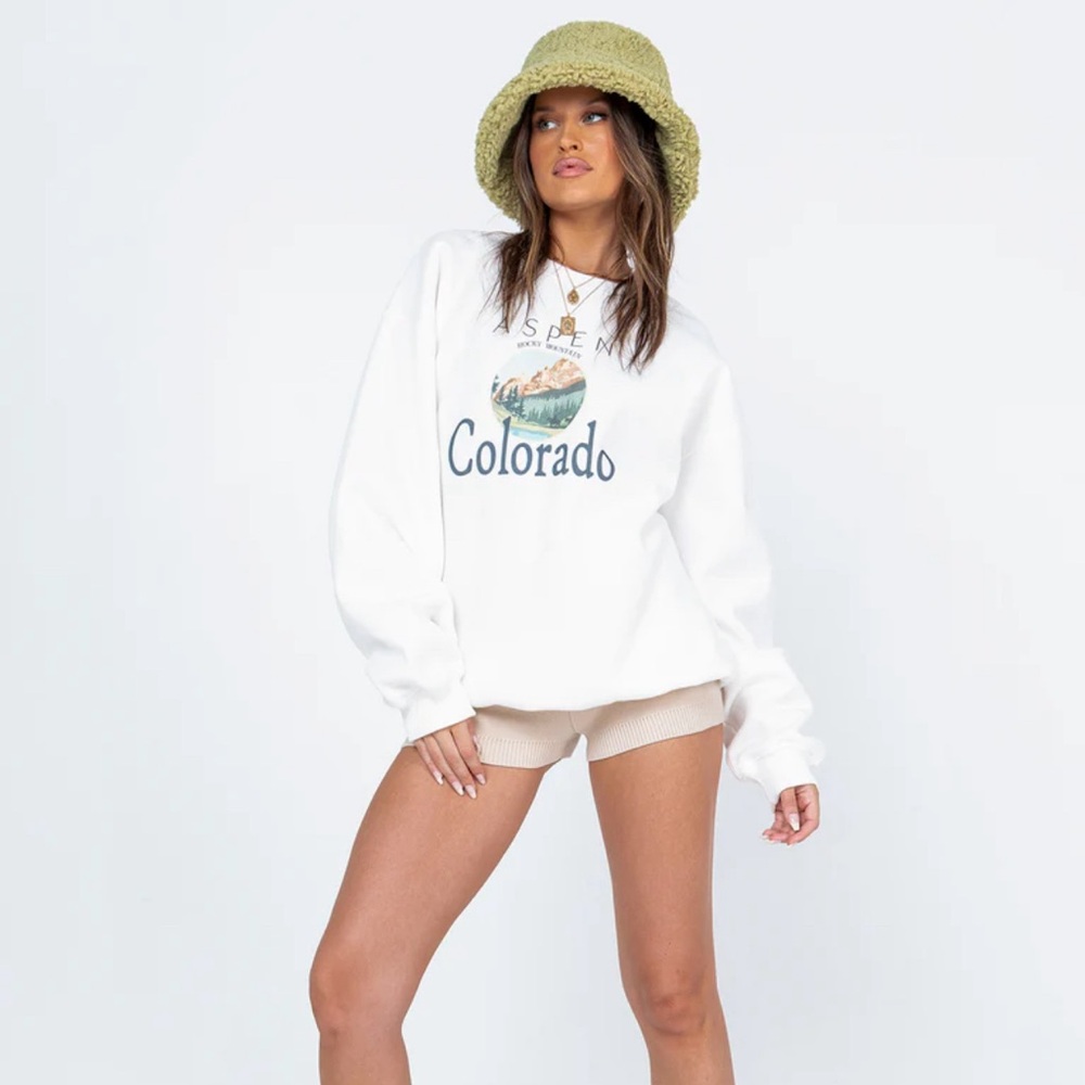 Princess Polly - COLORADO OVERSIZED CREWNECK SWEATSHIRT